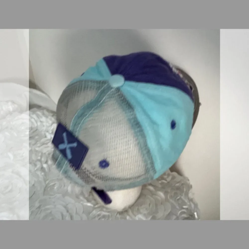 Lakegirl Ballcap Blue/White/Gray/Pink 